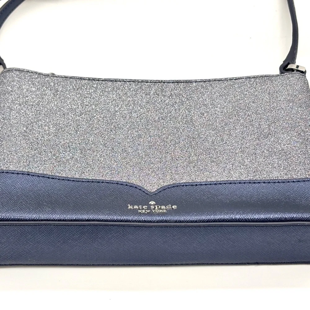 Kate Spade New York LOLA GLITTER CROSSBODY Navy